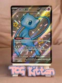 Mew EX 216/091 Card 'A' Paldean Fates Shiny Ultra Rare TCGKITTEN - Image 1