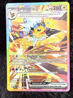Pokemon TCG Jolteon ex 153/131 SV Prismatic Evolutions English SIR Holo Full Art - Image 3