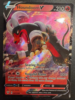 Pokemon TCG Houndoom v Darkness Ablaze Holo Ultra Rare Card 021/189 NM - Image 1