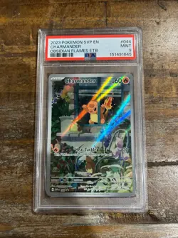 POKEMON 2023 Obsidian Flames ETB Promo CHARMANDER #044 PSA 9 Mint RARE - Image 1