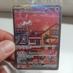 Mew ex SVP 053 Pokemon TCG Scarlet & Violet 151 Black Star Promo Full Art SEALED - Image 2