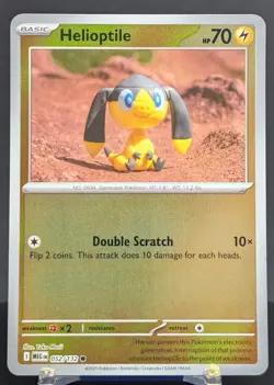 Pokemon Helioptile #052/132 English Mega Evolution Reverse Holo - Image 1