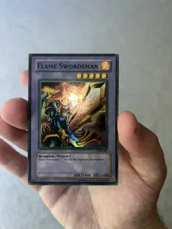Faded Wavy Flame Swordsman LOB-003 The Legend of Blue Eyes White Dragon Yugioh - Image 4