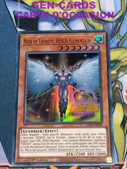 CARTE Yu Gi Oh NEOS DE LOYAUTE, HEROS ELEMENTAIRE LDS3-FR102 ROUGE 1ere - Image 1