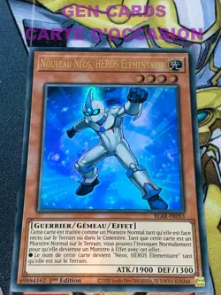 CARTE Yu Gi Oh NOUVEAU NEOS, HEROS ELEMENTAIRE BLAR-FR053 1ere edition - Image 1