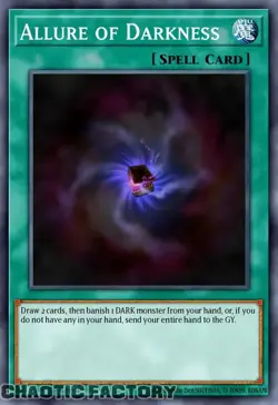 YUGIOH RA03-EN055 Allure of Darkness Super Rare 1st Edition NM - Image 1