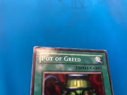 YUGIOH Common Pot Of Greed SD1-EN015 1st Edition PLAYED - Image 3