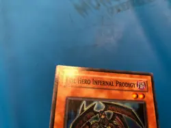 YUGIOH Super Rare Evil Hero Infernal Prodigy DP06-EN008 PLAYED - Image 3
