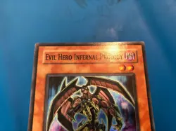 YUGIOH Super Rare Evil Hero Infernal Prodigy DP06-EN008 PLAYED - Image 5