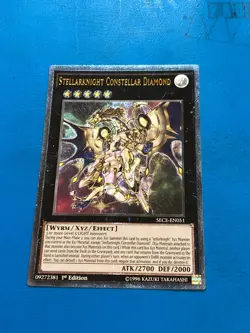 YUGIOH Ultimate Rare Stellarknight Constellar Diamond SECE-EN051 1st Edition - Image 1