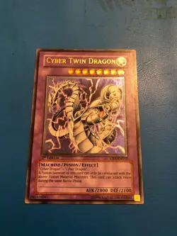 YUGIOH Ultimate Rare Cyber Twin Dragon CRV-EN035 1st Edition - Image 1