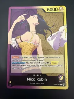 OP09-062 Nico Robin Leader One Piece TCG English Card - Image 1