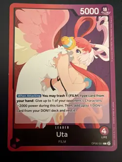 Uta OP06-001 / Leader / English / Wings Of The Captain / One Piece TCG / NM - Image 1