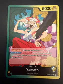 One Piece TCG Wings Of The Captain Leader Card OP06-022 Yamato - Image 1