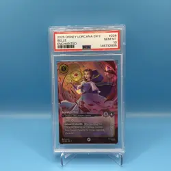 2025 Disney Lorcana EN 9 Belle Enchanted #226 PSA 10 GEM MINT - Image 1