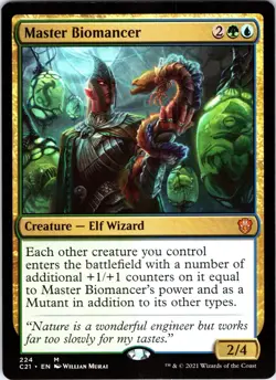 Master Biomancer 224 Mythic Commander 2021 Magic: The Gathering Near Mint - Image 1