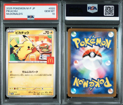 PSA 10 Pikachu McDonalds Promo 020/M-P Japanese Pokemon Card Game - Image 1