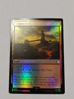 Tainted Peak Card Magic the Gathering Fallout Series 300 Foil - Image 1