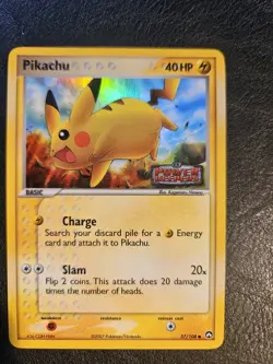 Pokemon TCG Pikachu EX Power Keepers 57/108 Reverse Holo Stamped NM - Image 1