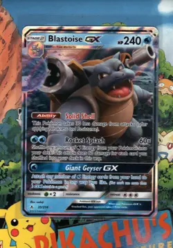 Pokemon TCG Blastoise GX 35/214 Sm-Unbroken Bonds Holo NM/M - Image 1