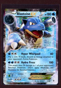 Blastoise EX Holo Rare 2016 Pokemon Card 17/83 Generations Set NM - Image 1