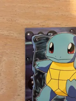1999 Topps Pokemon Squirtle #E7 of 12 Stage 1 Movie Edition Blue Topps Logo - Image 2