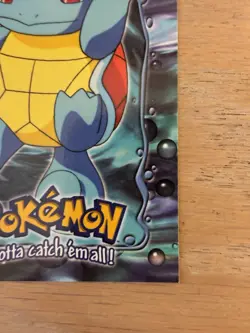 1999 Topps Pokemon Squirtle #E7 of 12 Stage 1 Movie Edition Blue Topps Logo - Image 4
