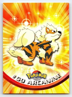 Arcanine #59 Topps Trading Cards Series 1 Pokemon Lightly Played - Image 1
