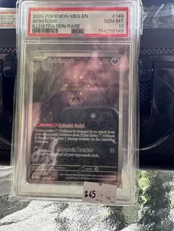 Pokemon Mega Evolution Spiritomb 148/132 Illustration Rare Full Art PSA 10 GEM - Image 1