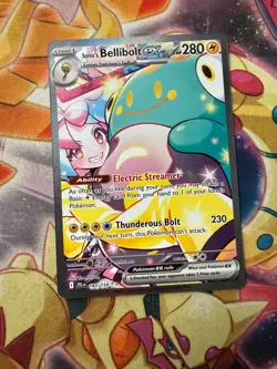 Iono's Bellibolt EX SIR 183/159 SV09 Pokemon TCG Card Journey Together NM - Image 1