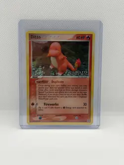 Pokemon Ditto Charmander EX Delta Species Reverse Holo Card 61/113 Stamped LP+ - Image 1