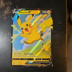 🔥Pokemon Pikachu V SWSH143 Full Art Pokemon Celebrations - Image 2