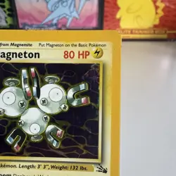 Pokemon TCG Magneton Fossil Holo Card 11/62 Unlimited Rare - Image 3