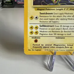 Pokemon TCG Magneton Fossil Holo Card 11/62 Unlimited Rare - Image 5