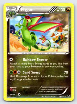 Flygon 76/111 Rare Furious Fists Pokemon Lightly Played - Image 1