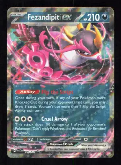 FEZANDIPITI EX 142/217 HOLO ASCENDED HEROES POKEMON NEAR MINT - Image 1