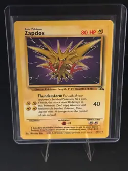 Pokemon TCG - Zapdos 30/62 Lightly Played Rare Fossil - Image 1