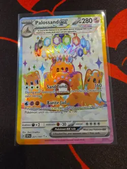 Pokemon Palossand ex 221/191 Surging Sparks Full Art Holo Ultra Rare 280 HP - Image 1