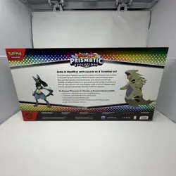 Pokemon Prismatic Evolutions Lucario & Tyranitar Ex Premium Collection - Image 2