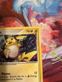 Pokemon TCG Raichu Card #12/108 Holo EX Power Keepers LP - Image 3
