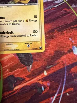 Pokemon TCG Raichu Card #12/108 Holo EX Power Keepers LP - Image 4