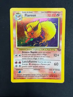 Pokemon Flareon 3/64 Jungle Rara Holo Unlimited Wizards ITA Carte Vintage - Image 1