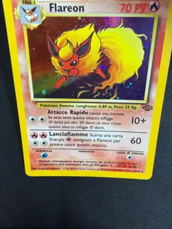 Pokemon Flareon 3/64 Jungle Rara Holo Unlimited Wizards ITA Carte Vintage - Image 5