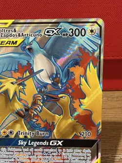 Pokemon TCG Moltres & Zapdos & Articuno GX Ultra Rare 66/68 Near Mint - Image 3