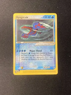 Pokemon TCG Kyogre ex - 001 (Nintendo Power Magazine) Black Star Promo 2003 - Image 4