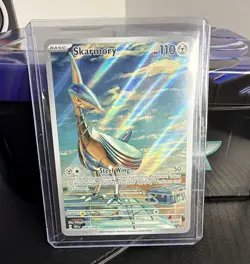 Pokemon TCG Skarmory 209/191 SV08 Surging Sparks Illus Rare Holo - Image 1
