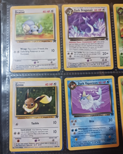 POKEMON CARD LOT Rocket Red letter. Dark Dragonair. Dark Machamp. Dark vaporeon. - Image 2