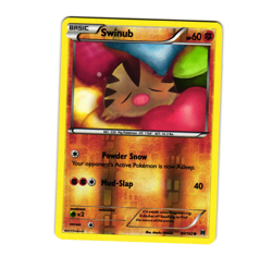 Pokemon Swinub 80/162 XY - BREAKthrough Reverse Holofoil LP - Image 1