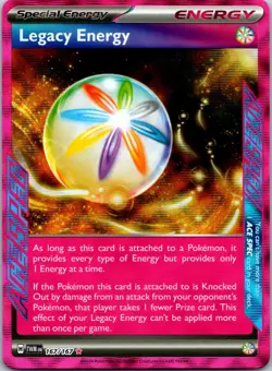 NM Legacy Energy 167/167 Twilight Masquerade Holo Ace Spec Pokemon - Image 1