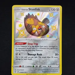 Pokemon Galarian Stunfisk SV088/SV122 Shining Fates: Shiny Vault Holo - Image 1